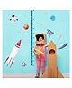 Jaamso Royals Grow Up Space Rocket Design Kids Home Décor Wallsticker (50 CM x 70 CM)