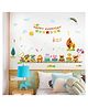 JAAMSO ROYALS Happiness Everday Cartoon Animal Train Home Décor Wall Sticker (60 CM X 90 CM)