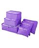 Awestuffs Set of 6 Travel Luggage Organizer Packing Cubes, Laundry Bags & Digital Pouch, Luggage Compression Pouches