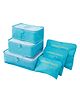 Awestuffs Set of 6 Travel Luggage Organizer Packing Cubes, Laundry Bags & Digital Pouch, Luggage Compression Pouches