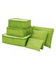 Awestuffs Set of 6 Travel Luggage Organizer Packing Cubes, Laundry Bags & Digital Pouch, Luggage Compression Pouches
