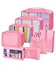 Awestuffs 8 Pcs Packing Cubes for Travel, Travel Organizer Bags for Luggage, Clothes Space Savers Bags, Cosmetics/ Underwear/ Socks/ Shoes Toiletry Bag