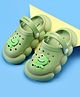 Babyoye Clogs with Back Strap Closure & Dino Applique - Green