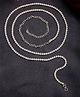 NVR Women's Silver-Plated AD-Studded Kamarbandh Waist Chain - Silver