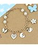 Asthetika Multi Charm Chain Bracelet - White