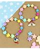 Asthetika Unicorn Rainbow Charms Set of 2 Beaded Bracelets - Pink Purple Blue & Yellow