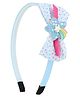 Asthetika Rainbow Charm Bow Hair Band - Blue