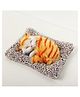 SUPER TOY Cute Sleeping Cat Plush Toy with Meow Sound Orange - Length 7 Inch