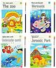 SUPER TOY 4 Magic Water Colors Paint Brush Drawing Book-Multicolor