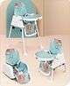 Babyhug Comfy 3 in 1 High Chair with Printed Cushion-Green
