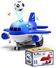 Amitasha Push & Go Aeroplane Toy for Kids with Hover Ball Airplane for Boys Birthday Gift - Blue