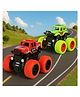 Amitasha Pack of 2 Monster Truck Friction Powered Car Toys 360° Stunt Cars Pullback Action Durable High-Density Alloy