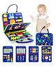 Amitasha Busy Board Montessori Sensory Toys for Toddler 1-3 Kids Binder Book Preschool Learning Activities Mind Developing Educational Toy for Boys Girls 2 3 4 5 Years