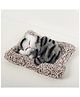 SUPER TOY Cute Sleeping Cat Plush Toy with Meow Sound, Gift for Kids Car Dashboard Accessories - Length 19 cm