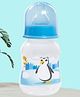 Tinny Tots Baby Feeding Sipper Liquids Milk Polypropylene Slim Neck Bottle With Anti-Colic Silicone Nipple Feeder BPA Free  (125 ml - BLUE)