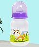 Tinny Tots Baby Feeding Sipper Liquids Milk Polypropylene Slim Neck Bottle With Anti-Colic Silicone Nipple Feeder BPA Free  (125 ml - PURPLE)