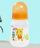Tinny Tots Baby Feeding Sipper Liquids Milk Polypropylene Slim Neck Bottle With Anti-Colic Silicone Nipple Feeder BPA Free  (125 ml - ORANGE)