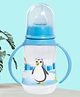 Tinny Tots Baby Feeding Sipper Liquids Milk Polypropylene Slim Neck Bottle With Anti-Colic Silicone Nipple Feeder BPA Free Wth Handles  (125 ml - RED)