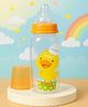 The Cheeky Kidzz Baby Feeding Liquids Milk Feeder Polypropylene Slim Neck 250 ml Bottle Sipper With  Anti Colic Silicone Nipple BPA Free (ORANGE)