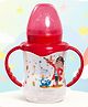 The Cheeky Kidzz Trendy Baby Sipper Feeding Liquids Milk Feeder Polypropylene Wide Neck 250ml Bottle With Anti Colic Silicone Nipple BPA Free (RED)