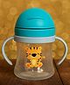 The Cheeky Kidzz Premium Baby Soft Silicone Straw Sipper For Feeding Water Milk Liquids Feeder Bottle BPA Free 200ml (GREEN)