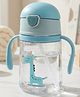 The Cheeky Kidzz Premium Baby Soft Silicone Cute Straw Sipper For Feeding Water Milk Liquids Feeder Bottle BPA Free 350ML (PINK)