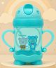The Cheeky Kidzz Premium Baby Soft Silicone Straw Sipper For Feeding Water Milk Liquids Feeder Bottle BPA Free 200 ML (BLUE)