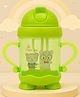 The Cheeky Kidzz Premium Baby Soft Silicone Straw Sipper For Feeding Water Milk Liquids Feeder Bottle BPA Free 200 ML (GREEN)