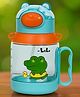 The Cheeky Kidzz Baby Unbreakable Straw Feeding Bottle Learning Sippy Cup 350ML With Single Handle Sipper BPA Free (SEA GREEN)