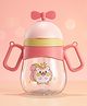 The Cheeky Kidzz Baby Unbreakable Straw Wide Neck Feeding Bottle Learning Sippy Cup 360 ml With Handle Sipper BPA Free (PINK)