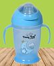 Tinny Tots Premium Baby Spout Feeding Bottle For Juices Water Milk Liquids  Feeder 180 ml Sipper With Handles (Blue)