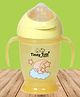Tinny Tots Premium Baby Spout Feeding Bottle For Juices Water Milk Liquids  Feeder 180 ml Sipper With Handles (Yellow)