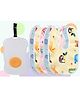 The Cheeky Kidzz Reusable Refillable Baby Wet Wipes Storage Box Container for Car Bathroom Living Room With 6 Waterproof Feeding Bibs Apron (WHITE)