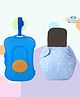 The Cheeky Kidzz Refillable Durable Baby Wet Wipes Storage Box Slide Container With Wipes Sheet And Baby Reusable Cloth Diaper Nappy Insert Soaker Combo (BLUE)