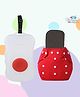 The Cheeky Kidzz Refillable Durable Baby Wet Wipes Storage Box Slide Container With Wipes Sheet And Baby Reusable Cloth Diaper Nappy Insert Soaker Combo (RED)