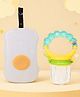 The Cheeky Kidzz Reusable Refillable Baby Wet Wipes Storage Box Container for Car Bathroom Living Room with Fruit Vegetable Food Feeder Nibbler Rattle (YELLOW)