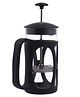 Wonderchef French Press Coffee & Tea Maker 350 ml|Borosilicate Glass Carafe|4 Level Filtration System|Stainless Steel Plunger with Mesh|1-2 Cups of Coffee Black