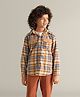 My Milestones Full Sleeves Checked Shirt - Tan