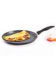 Wonderchef Duralite Die-cast 28 cm Dosa Tawa | 5 Layer Healthy Duramax Non-Stick Coating | Soft Touch Handle | Pure Grade Aluminium | PFOA Free | 2 Year Warranty Grey