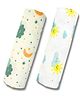 LazyToddler Multipurpose Swaddle Wrap 100% Muslin  Pack of 2 Animal Print- Multicolour