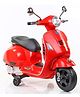 SRECAP Vespa 12V Battery Operated Rechargeable Ride On Scooter - Red