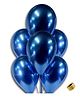 Decor Mantra Metalic Chrome Balloons with Curling Ribbon for Birthday Party Decoration and Baby Shower Celebartion - Blue - Pack of 26