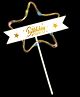 Decor Mantra Happy Birthday Star Shape Led  Light Cake Topper Is Perfect for Every Birthday Bash - Gold - Pack of 1