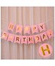 Decor Mantra happy birthday banner is perfect for outdoor and indoor  birthday decoration - Pink - Pack of 13