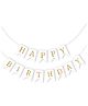 Decor Mnatra happy birthday banner is perfect for outdoor and indoor  birthday decoration - White - Pack of 13