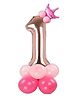 Decor Mantra Number 1 foil balloon 32 inch for birthday decoration items - Rose gold - Pack of 14