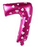 Decor Mantra 16 inch 7 number foil balloon perfect for birthday decoration and special occasions - Pink - Pack of 1