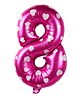 Decor Mantra 16 inch 8 number foil balloon perfect for birthday decoration and special occasions - Pink - Pack of 1