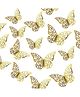 Decor Mantra butterfly is perfect for theme birthday decoration for boys girls 1st birthday party decoration baby shower celebration-Gold-Pack of 12
