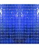 Decor Mantra sqaure foil fringe curtain for backdrop in birthday  , baby shower party decoration - Blue - Pack of 2